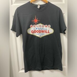 Welcome To Fabulous Goodwill T-Shirt Las Vegas Black Unisex Size Medium